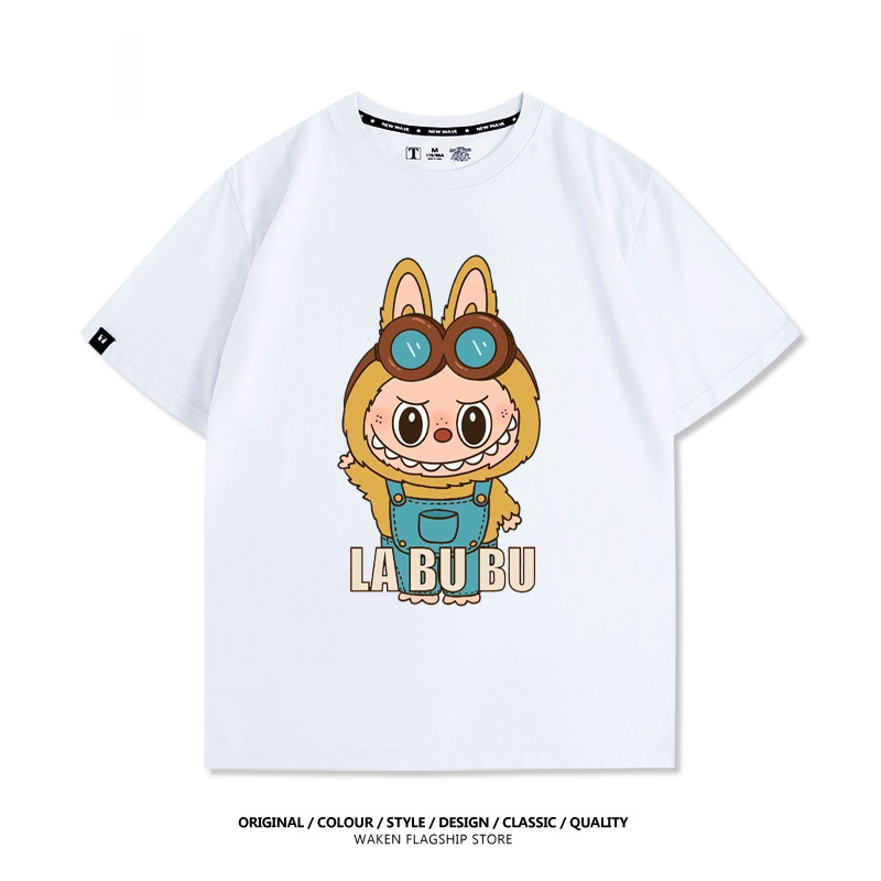 Labubu可愛卡通 印花T恤-GOODTOYSTUDIO