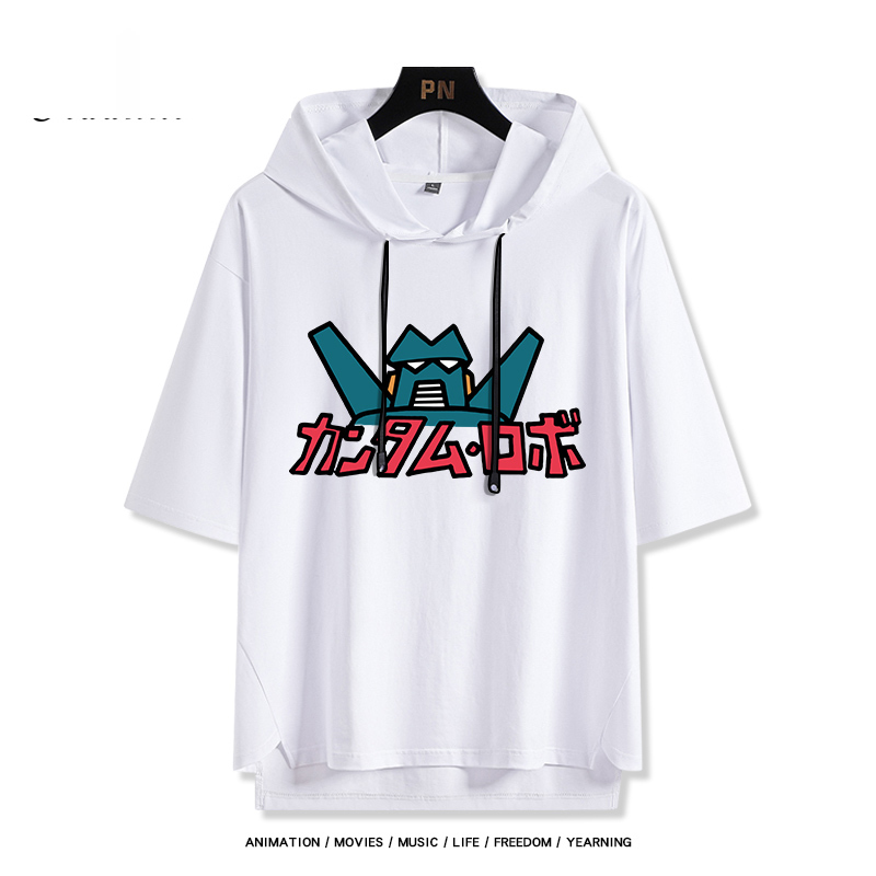 蠟筆小新康達姆機器人 連帽短袖T恤-GOODTOYSTUDIO