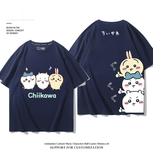 Chiikawa 2025親子情侶男女同款 印花短袖T恤-GOODTOYSTUDIO