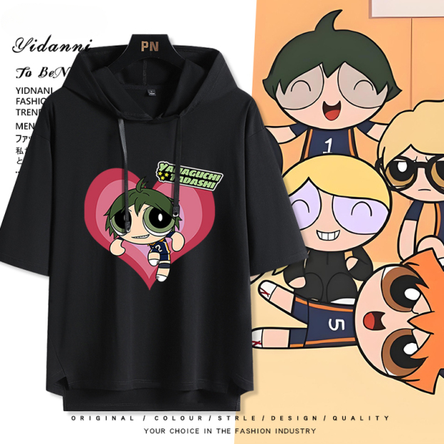 排球少年 連帽短袖T恤-GOODTOYSTUDIO