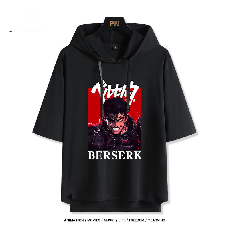 劍風傳奇BERSERK格斯格里菲斯 連帽短袖T恤-GOODTOYSTUDIO