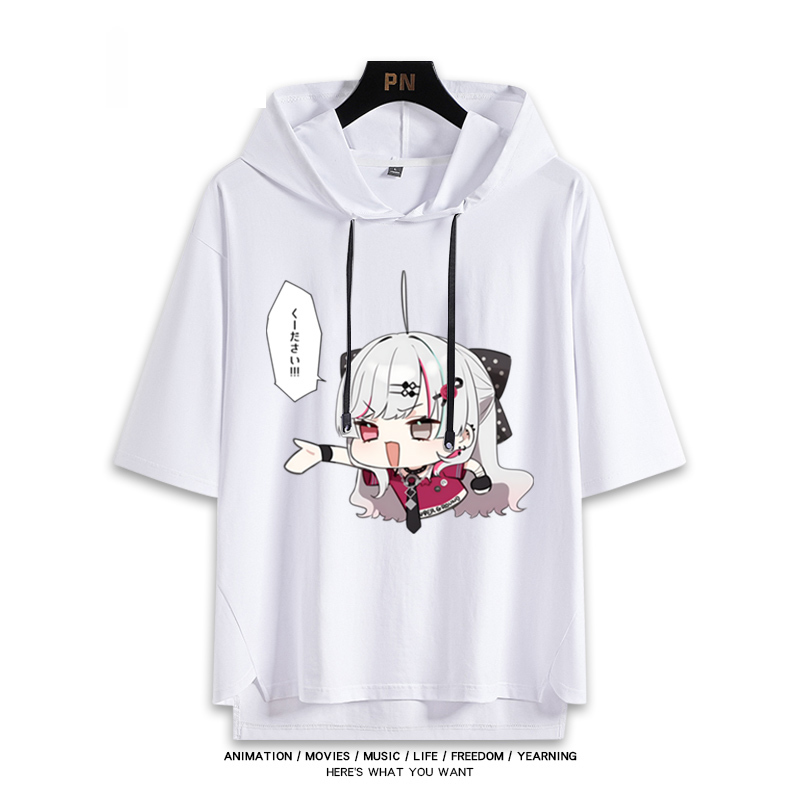 彩虹社 Vtuber 石神望 連帽短袖T恤-GOODTOYSTUDIO