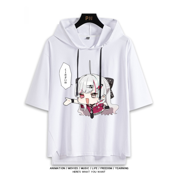 彩虹社 Vtuber 石神望 連帽短袖T恤-GOODTOYSTUDIO