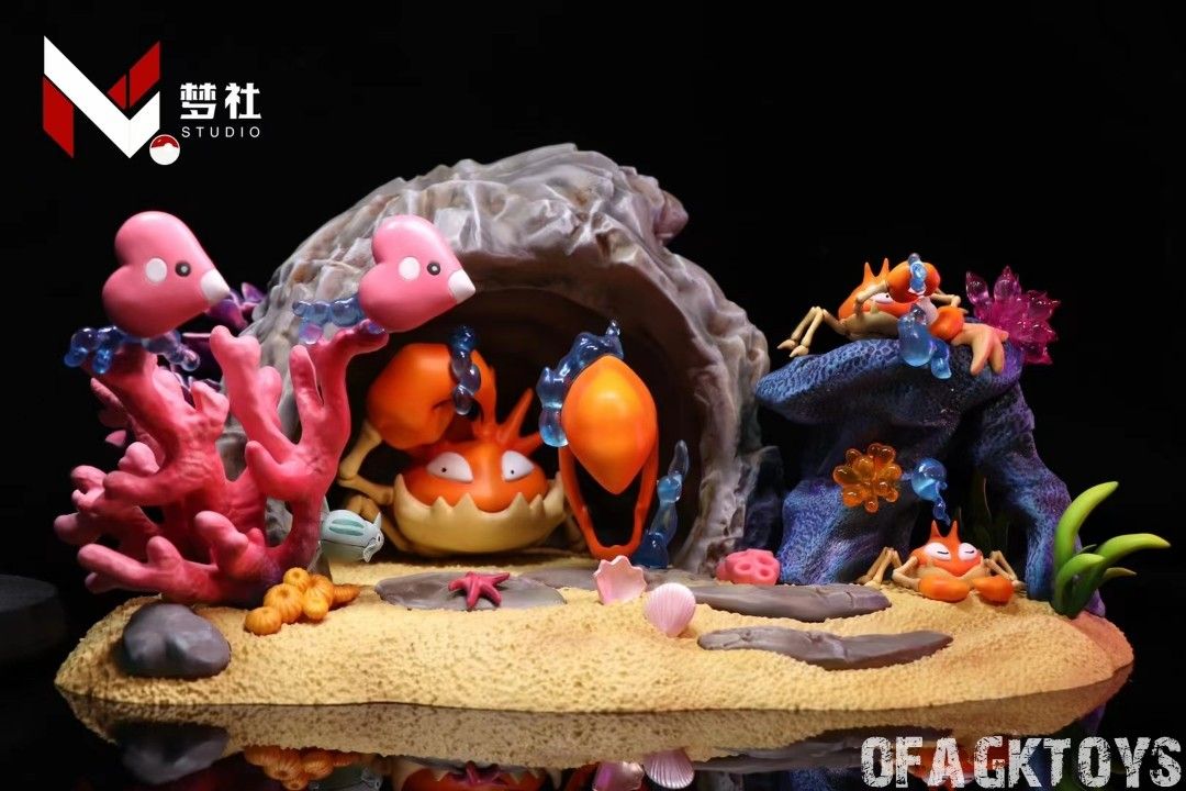 夢社 精靈寶可夢 - 大鉗蟹&巨鉗蟹生態進化組-GOODTOYSTUDIO