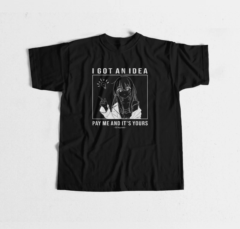伊蕾娜「我有個主意，付錢給我，它就是你的了」T恤 男女通用短袖