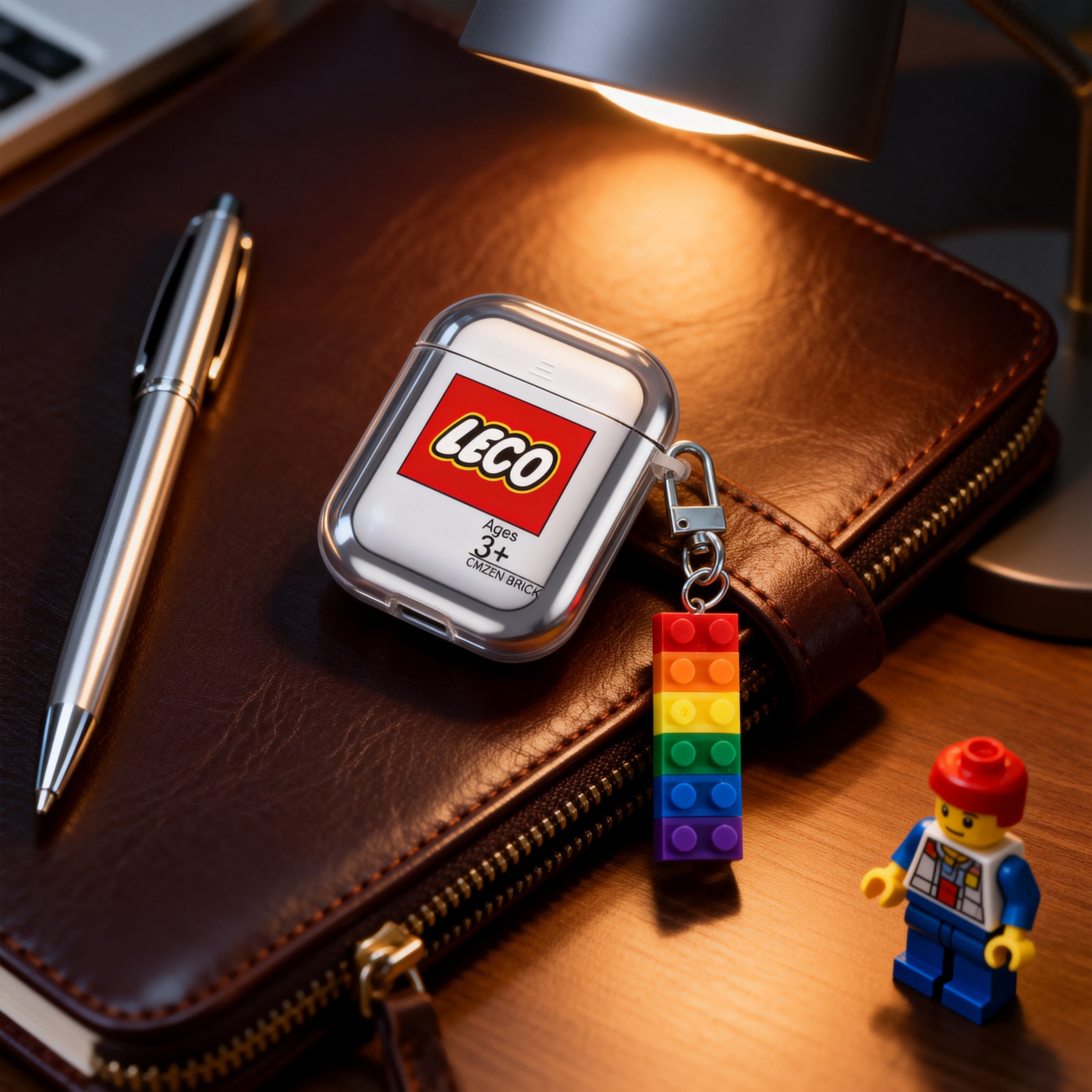 創意個性積木電鍍Airpods耳機保護殼