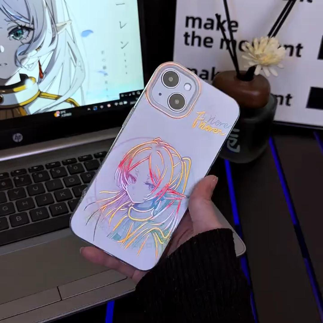 葬送的芙莉蓮極光金漸變手機殼-CASEZONE