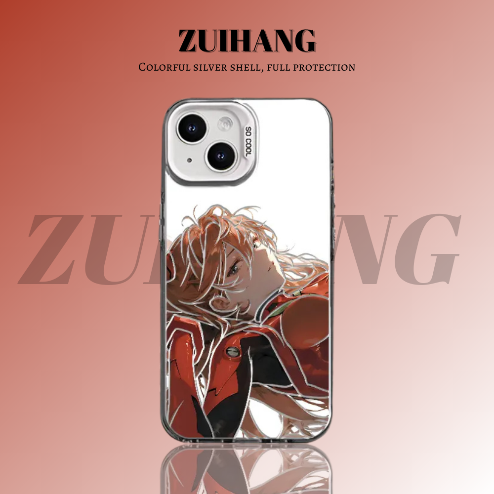 EVA新世紀福音戰士 極光/彩銀 線條漸變防摔手機殼-GOODTOYSTUDIO