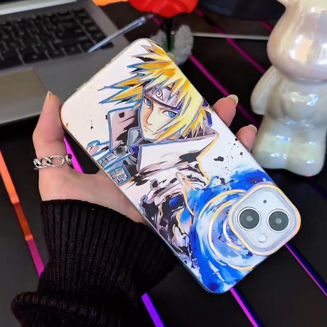 火影忍者 極光/彩銀 線條漸變防摔手機殼