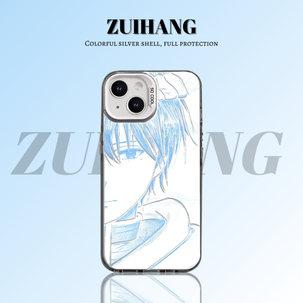 葬送的芙莉蓮 極光/彩銀 線條漸變防摔手機殼-GOODTOYSTUDIO