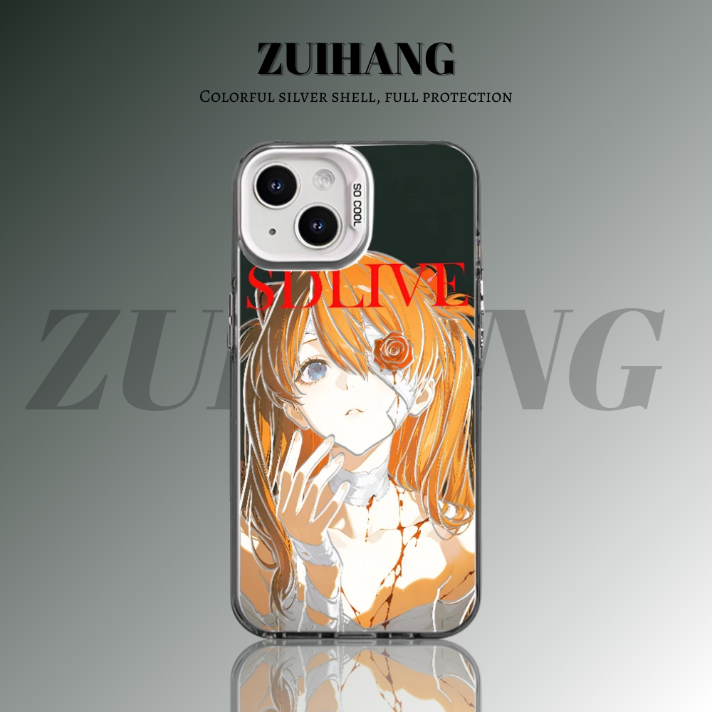 EVA新世紀福音戰士 極光/彩銀 線條漸變防摔手機殼-GOODTOYSTUDIO