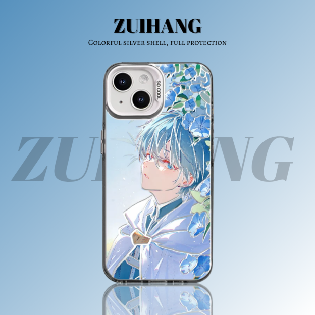 葬送的芙莉蓮 極光/彩銀 線條漸變防摔手機殼-GOODTOYSTUDIO