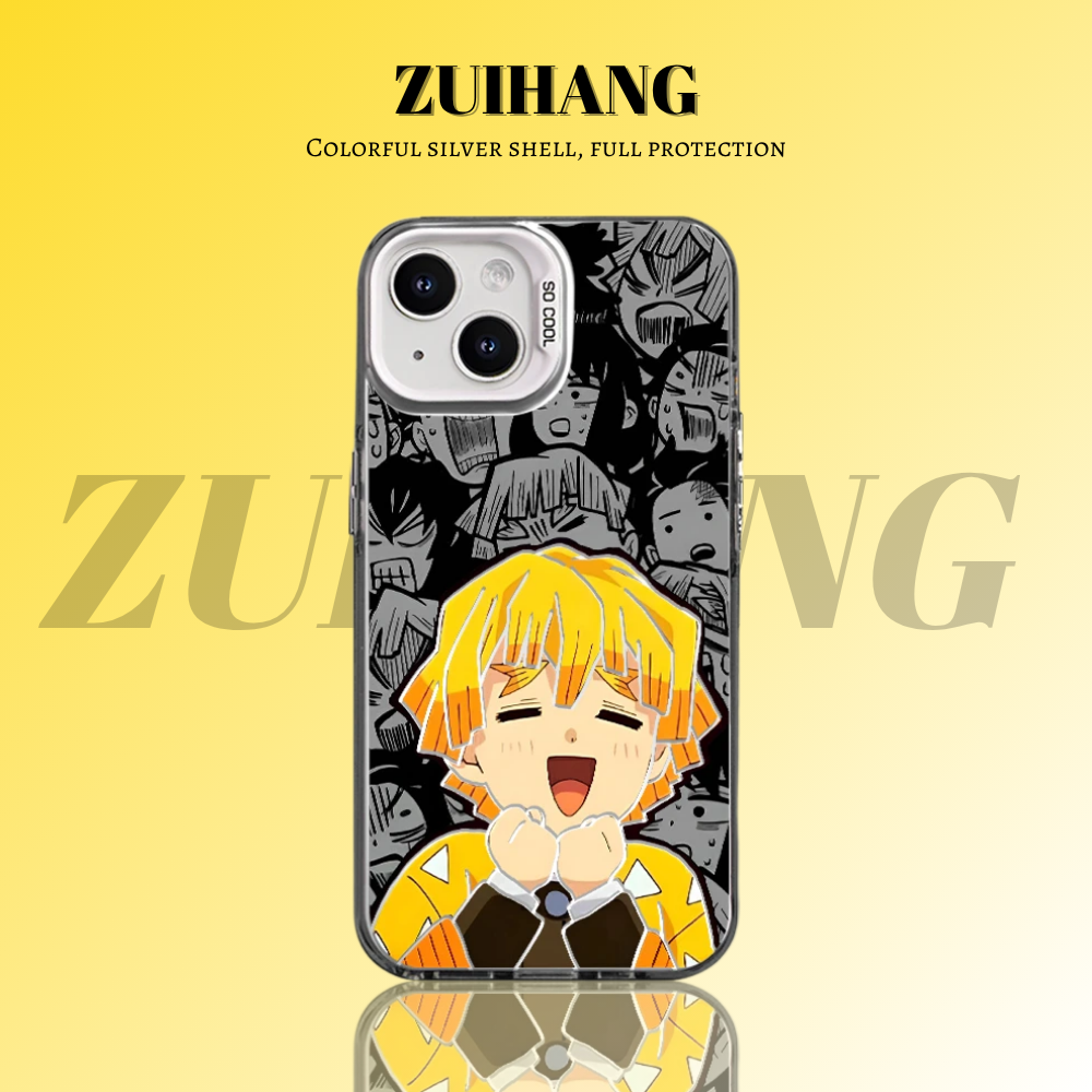 鬼滅之刃 極光/彩銀 線條漸變防摔手機殼-GOODTOYSTUDIO