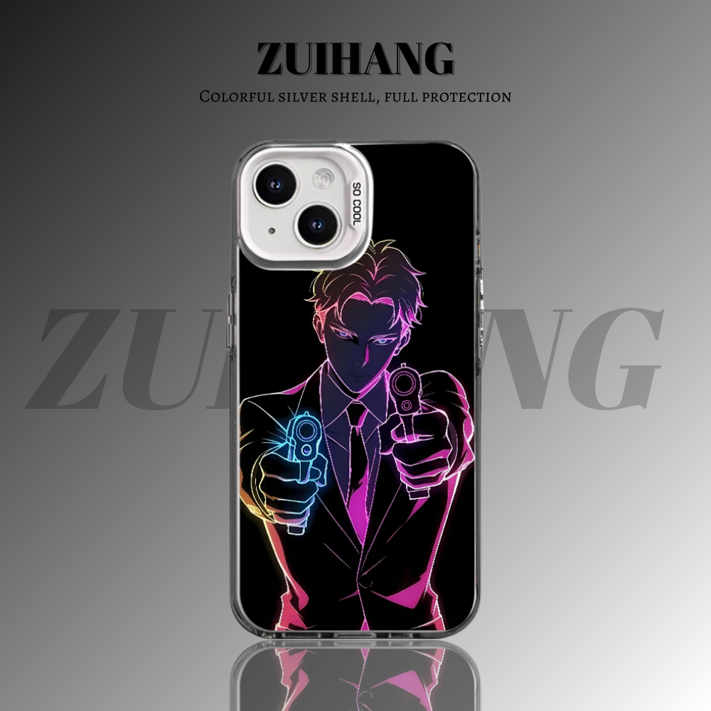 間諜家家酒彩銀防摔手機殼-GOODTOYSTUDIO