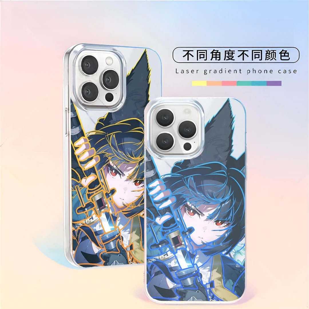 絕區零極光金漸變手機殼