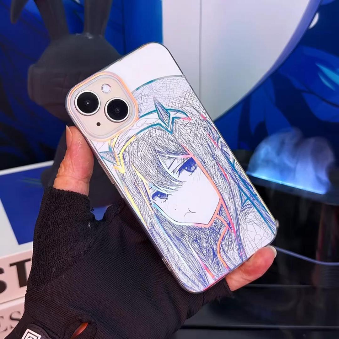 DARLING in the FRANKXX極光金漸變手機殼-GOODTOYSTUDIO