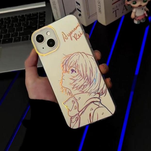 EVA新世紀福音戰士極光金漸變手機殼-CASEZONE