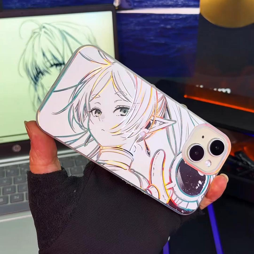 葬送的芙莉蓮極光金漸變手機殼-CASEZONE