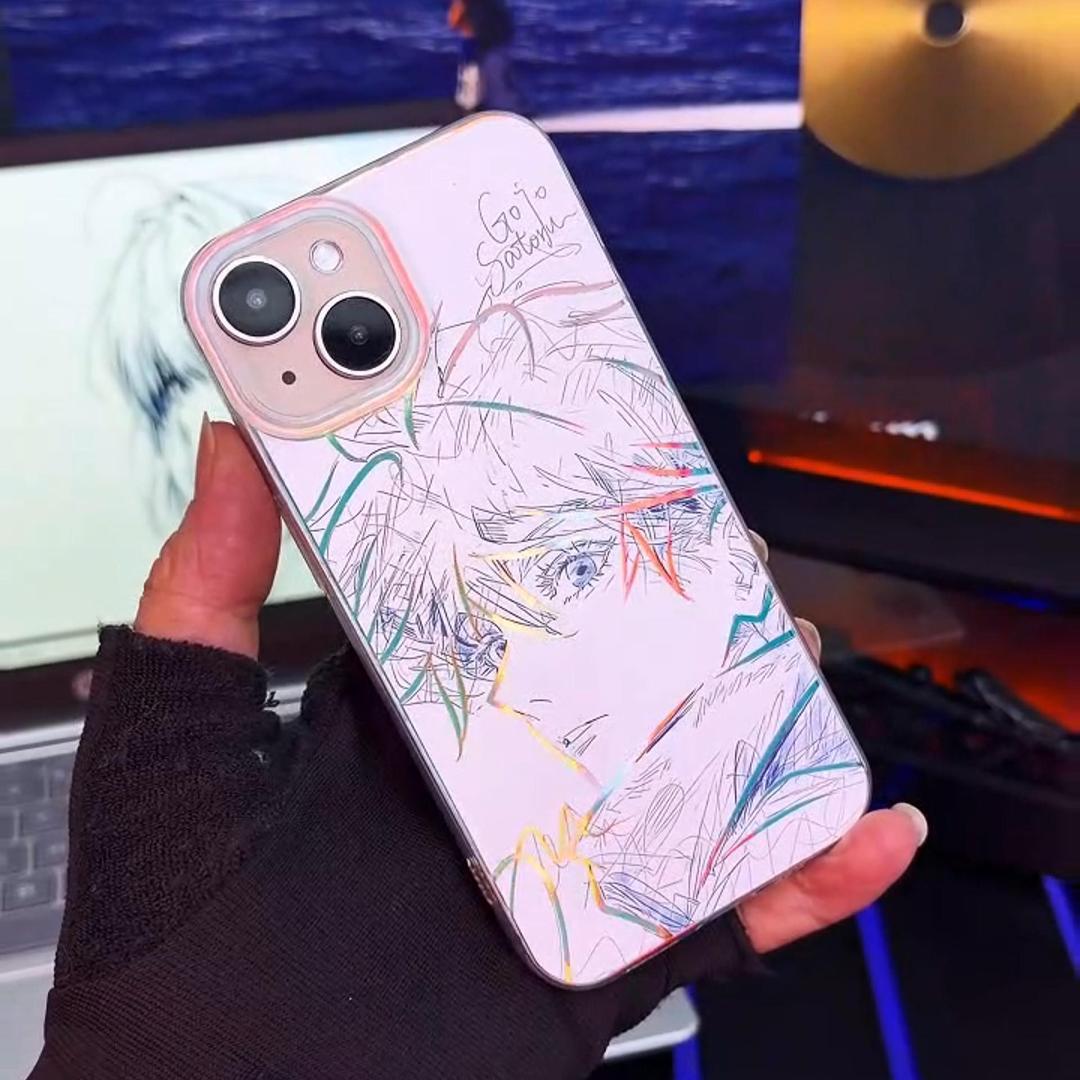 咒術迴戰 極光金漸變手機殼