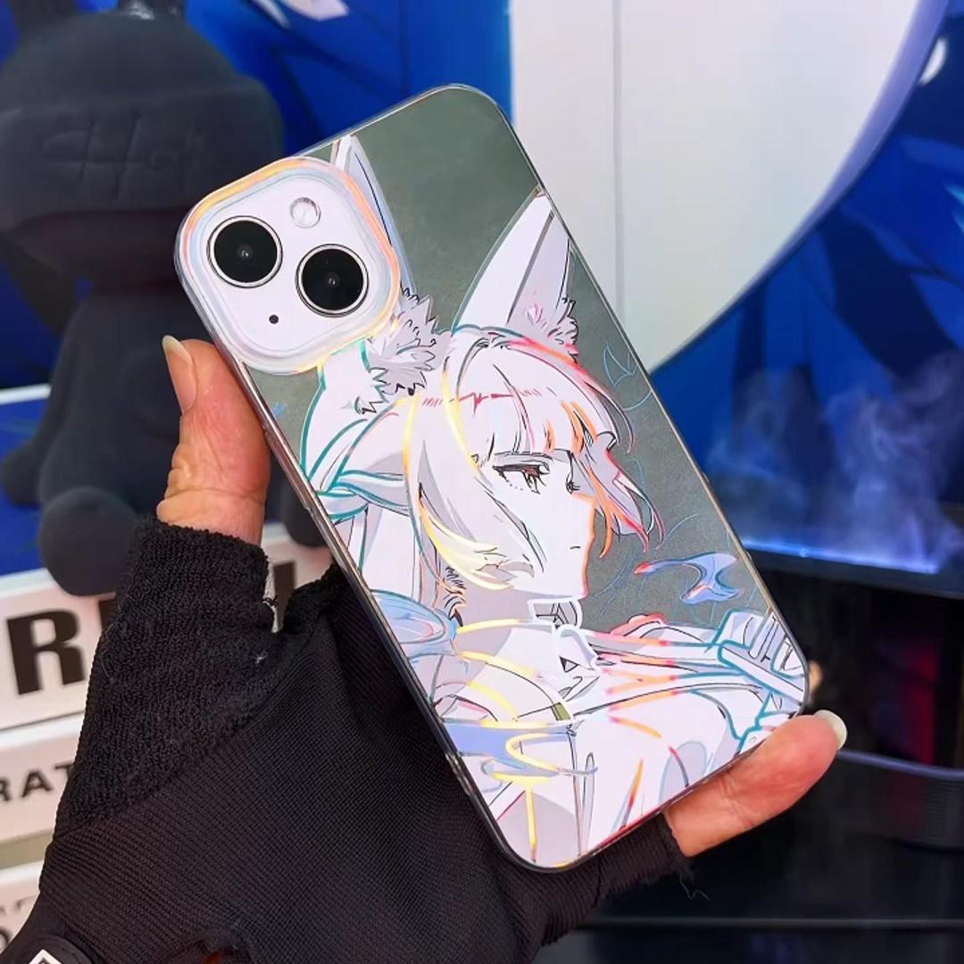 絕區零極光金漸變手機殼