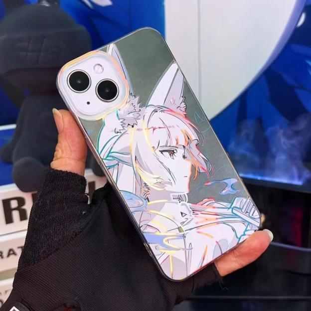 絕區零極光金漸變手機殼