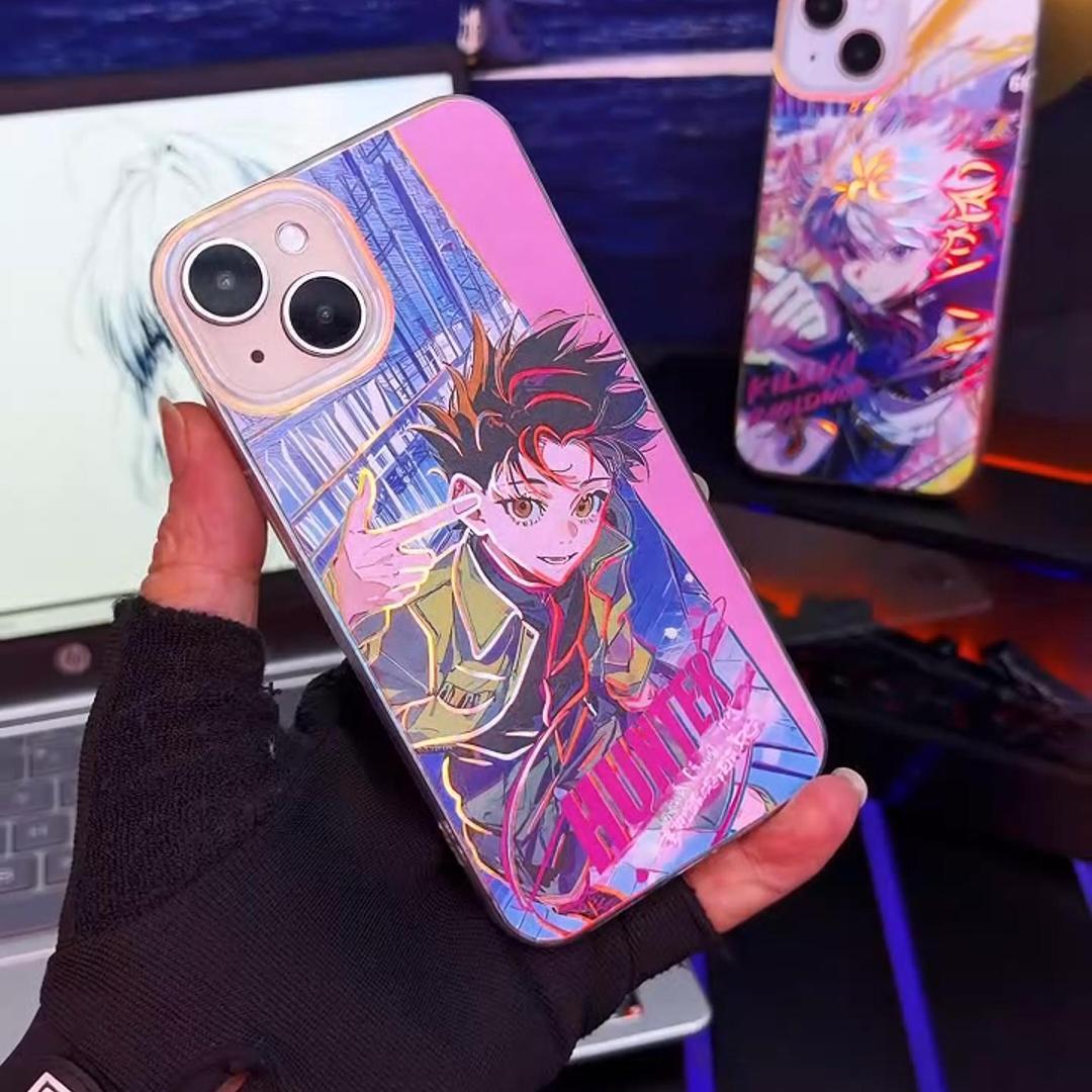 全職獵人極光金漸變防摔手機殼