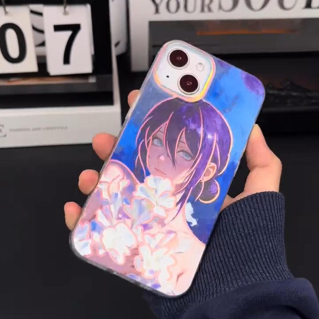 鏈鋸人 極光金漸變手機殼