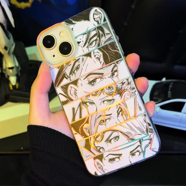 JOJO的奇妙冒險 極光金漸變手機殼