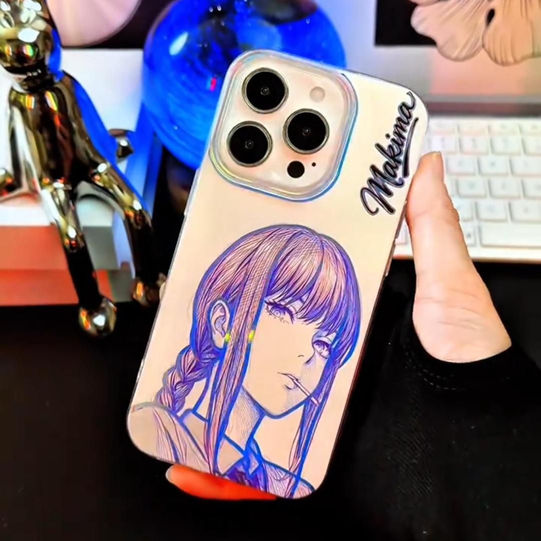 鏈鋸人 極光金漸變手機殼