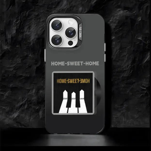 權志龍GD 彩銀線條漸變防摔手機殼