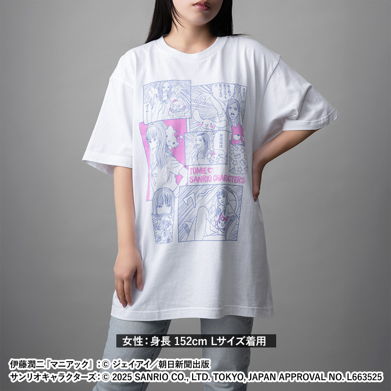 伊藤潤二 & Sanrio 聯名襯衫辣妹富江短袖T恤