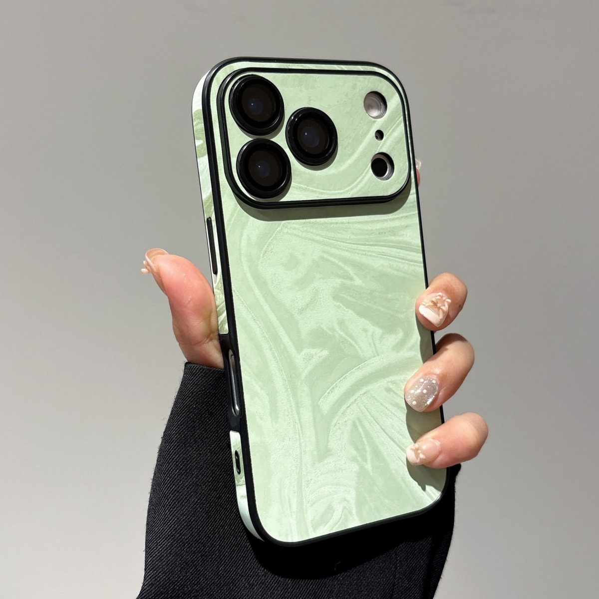 水波紋全包iPhone手機殼｜高端時尚立體紋理潮流保護殼