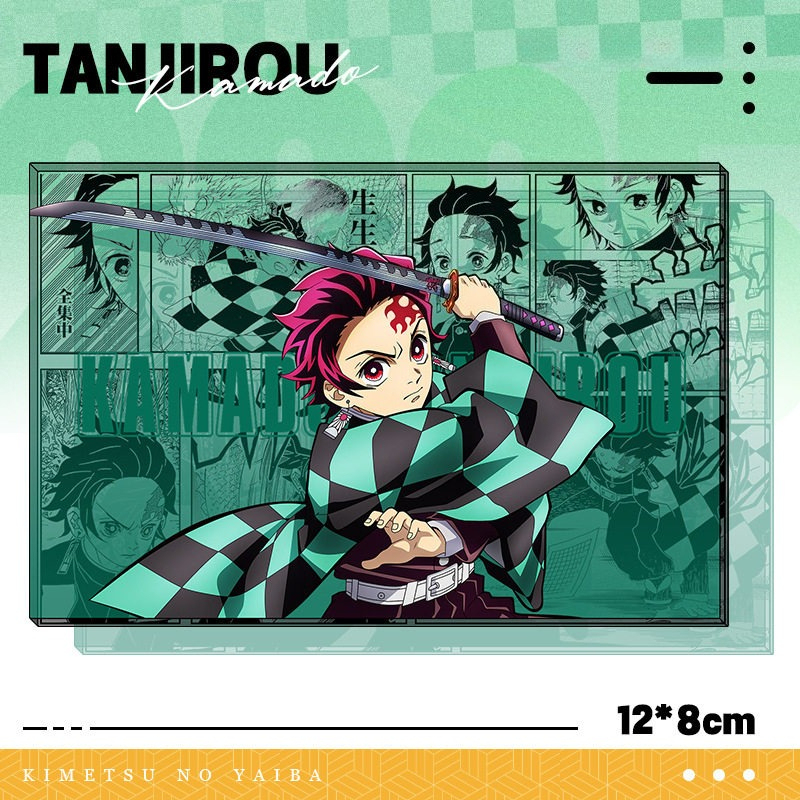 鬼滅之刃透光亞克力卡磚 買二送一 附贈發光底座