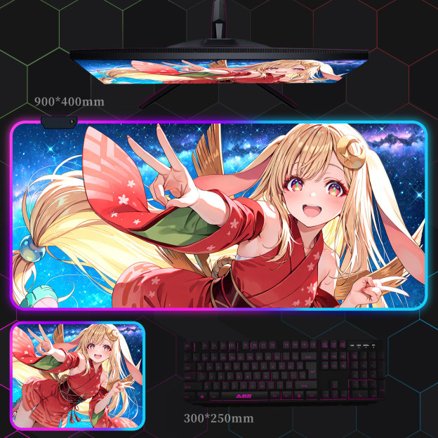 超時空輝耀姬 主題桌墊 布質滑鼠墊