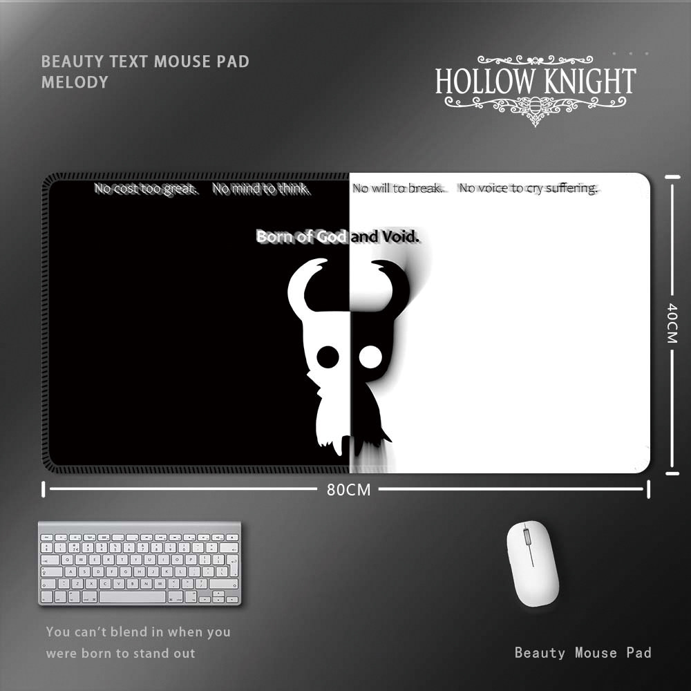 空洞騎士 Hollow Knight 滑鼠墊｜超大尺寸遊戲桌墊 電腦鍵盤墊 收藏周邊