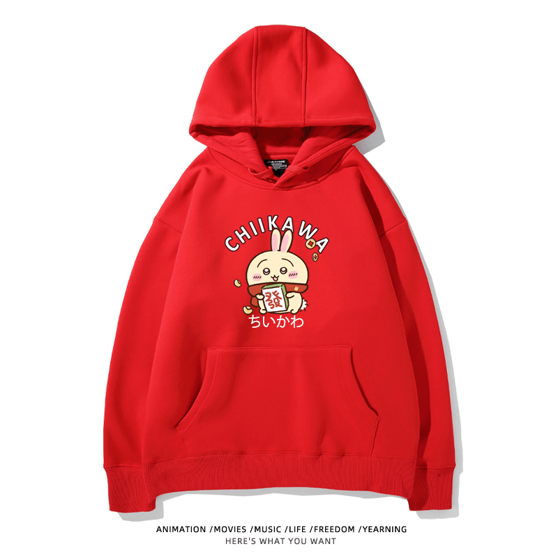 新年chiikawa 2026秋冬新款親子情侶裝 圓領長袖/連帽衛衣