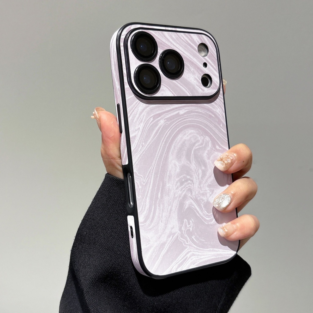 水波紋全包iPhone手機殼｜高端時尚立體紋理潮流保護殼