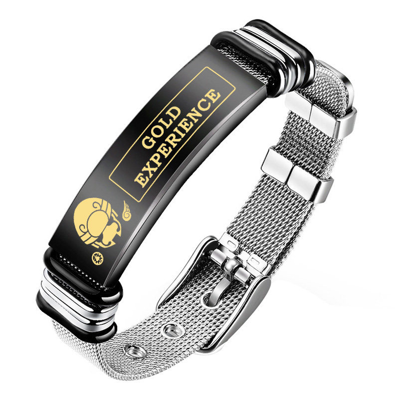 JOJO的奇妙冒險手鍊 不滅鑽石 動漫周邊手環 男女金屬飾品