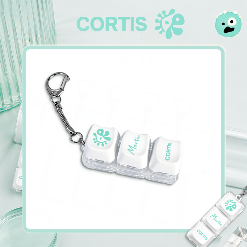 CORTIS 解壓按壓神器發光鑰匙圈掛件