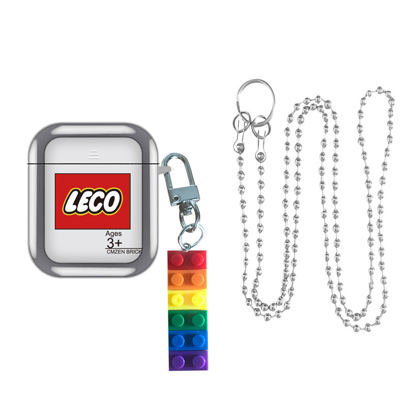 創意個性積木電鍍Airpods耳機保護殼