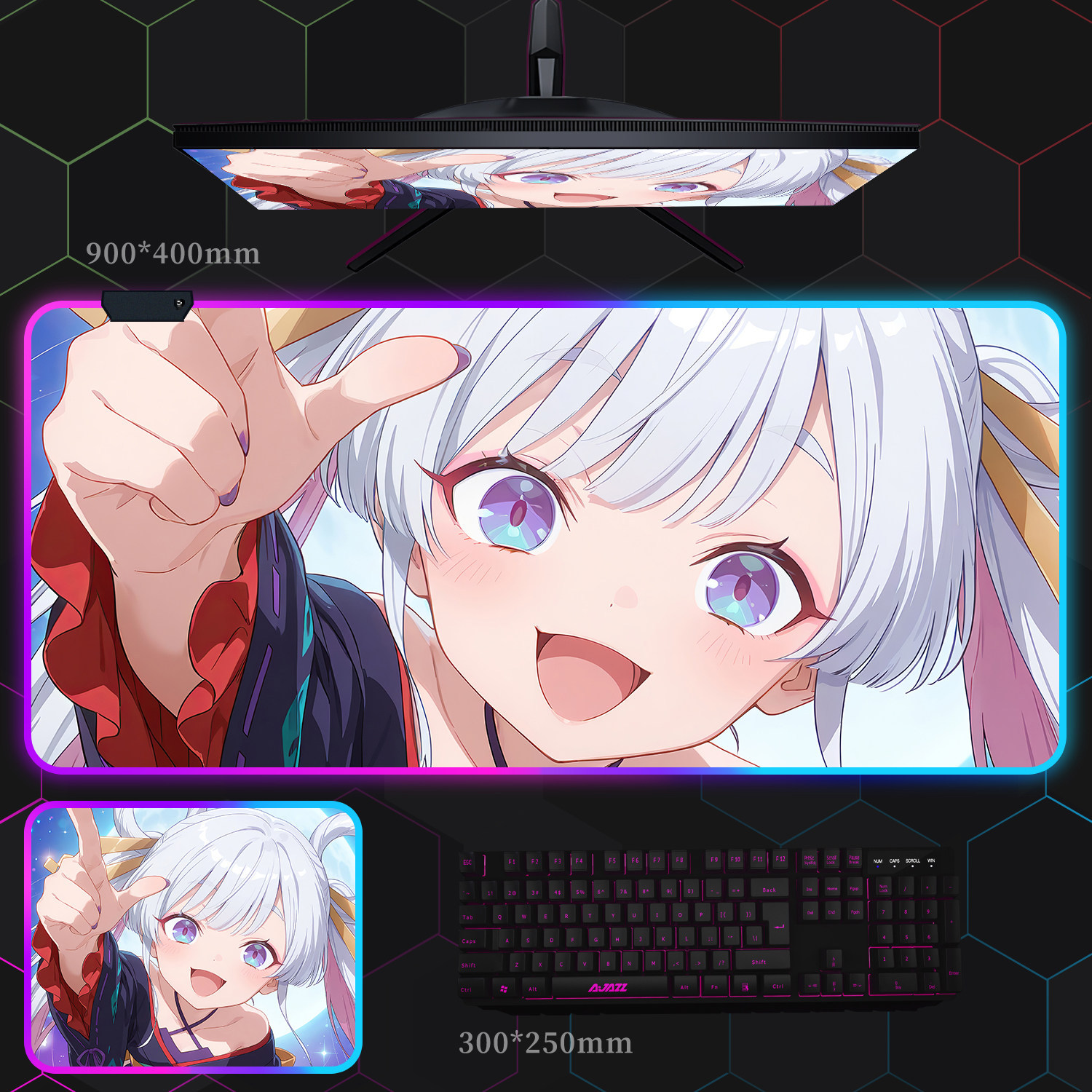 超時空輝耀姬 主題桌墊 布質滑鼠墊