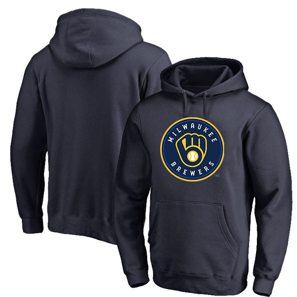 MLB 釀酒人隊 Brewers 美式復古加絨連帽外套｜棒球風衛衣
