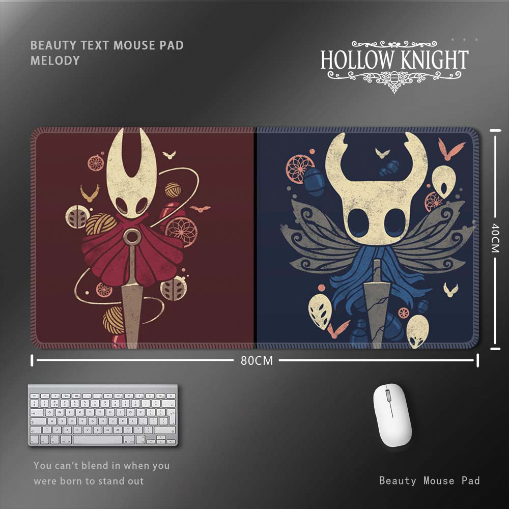 空洞騎士 Hollow Knight 滑鼠墊｜超大尺寸遊戲桌墊 電腦鍵盤墊 收藏周邊