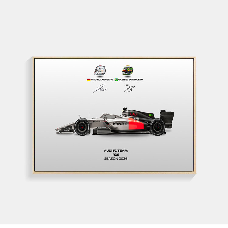 2026 F1 世界一級方程式賽車海報｜賽車裝飾畫・客廳掛畫