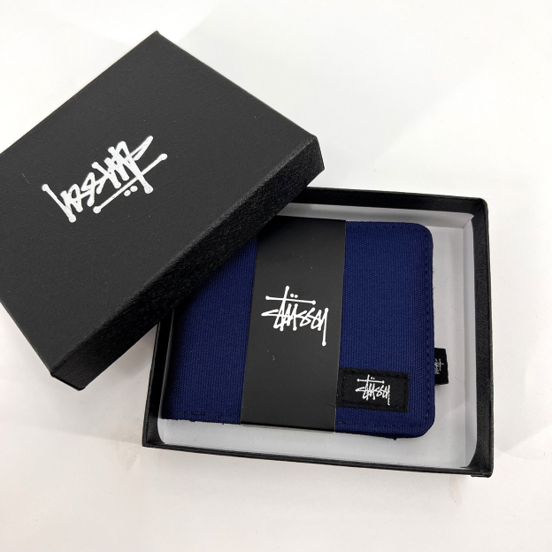 斯圖西潮牌皮夾 潮牌牛津布短版錢包