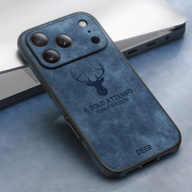 輕奢羊巴皮麋鹿磁吸手機殼