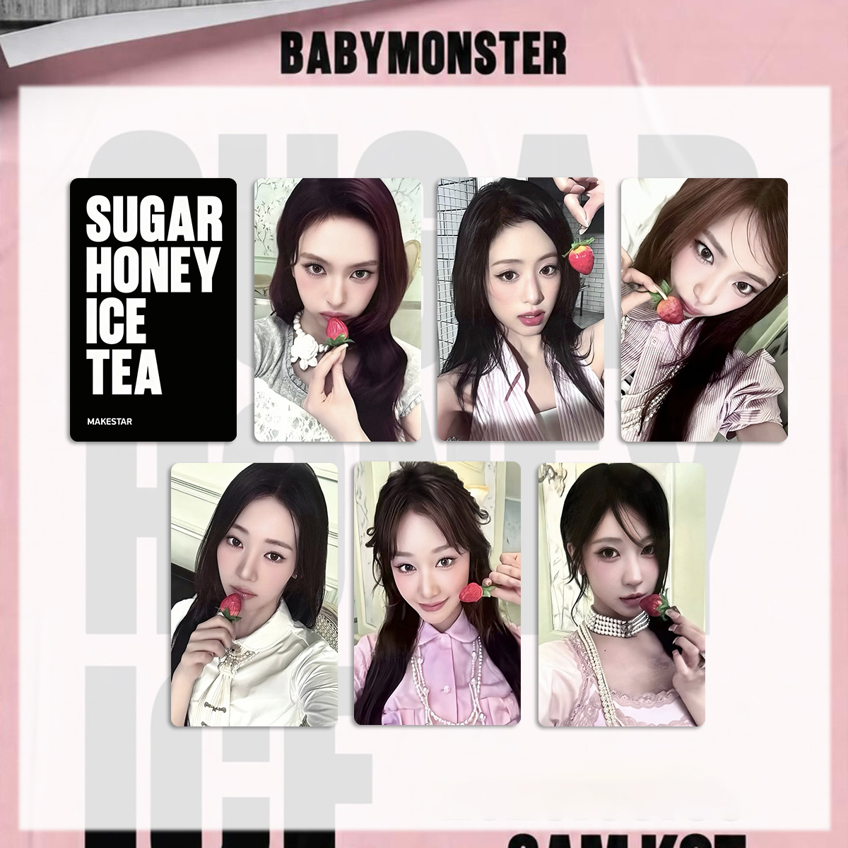 BABYMONSTER SUGAR HONEY ICE TEA 團封幸運卡
