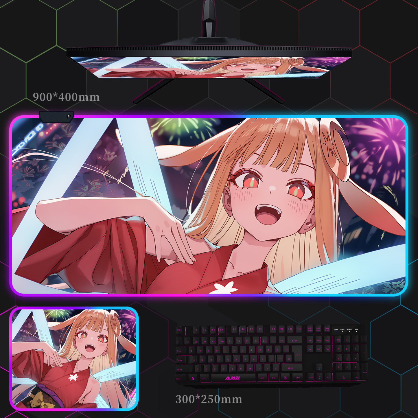 超時空輝耀姬 主題桌墊 布質滑鼠墊