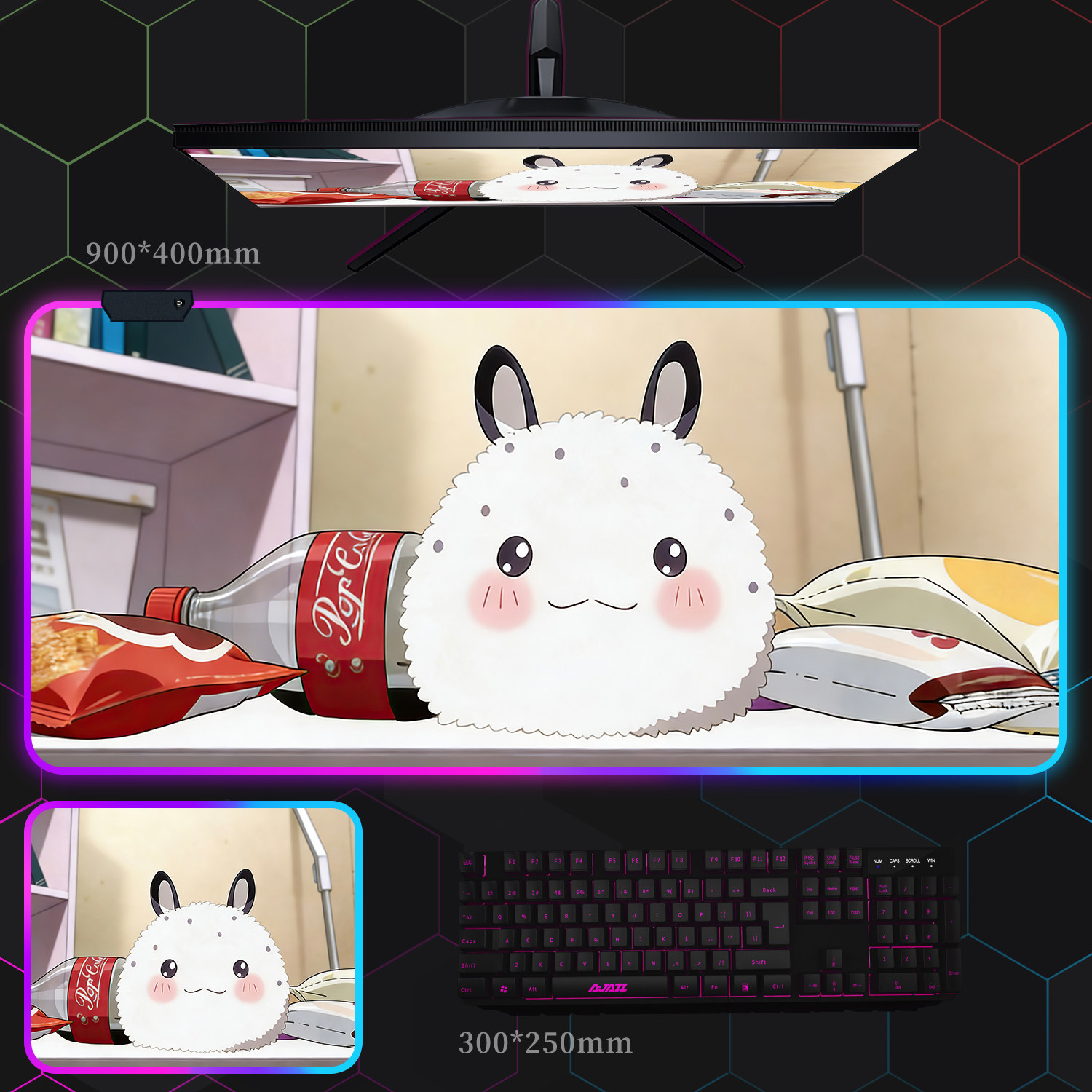 超時空輝耀姬 主題桌墊 布質滑鼠墊