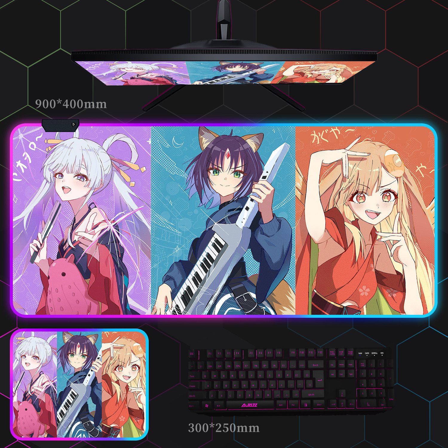 超時空輝耀姬 主題桌墊 布質滑鼠墊